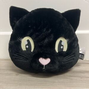 NWOT dolls kill home black cat plush pillow rare